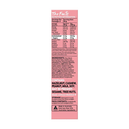 Noshu Low Carb Choc Hazelnut Indulgence Bars 5 Pack - 150g