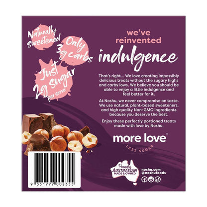 Noshu Low Carb Choc Hazelnut Indulgence Bars 5 Pack - 150g