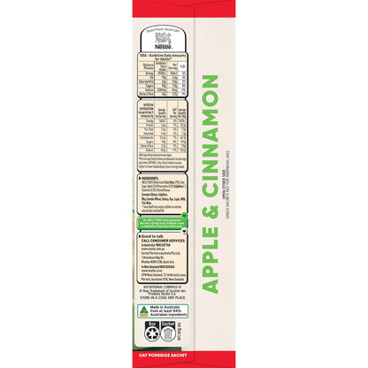 Uncle Tobys Oats Quick Sachets Apple & Cinnamon Porridge 350g