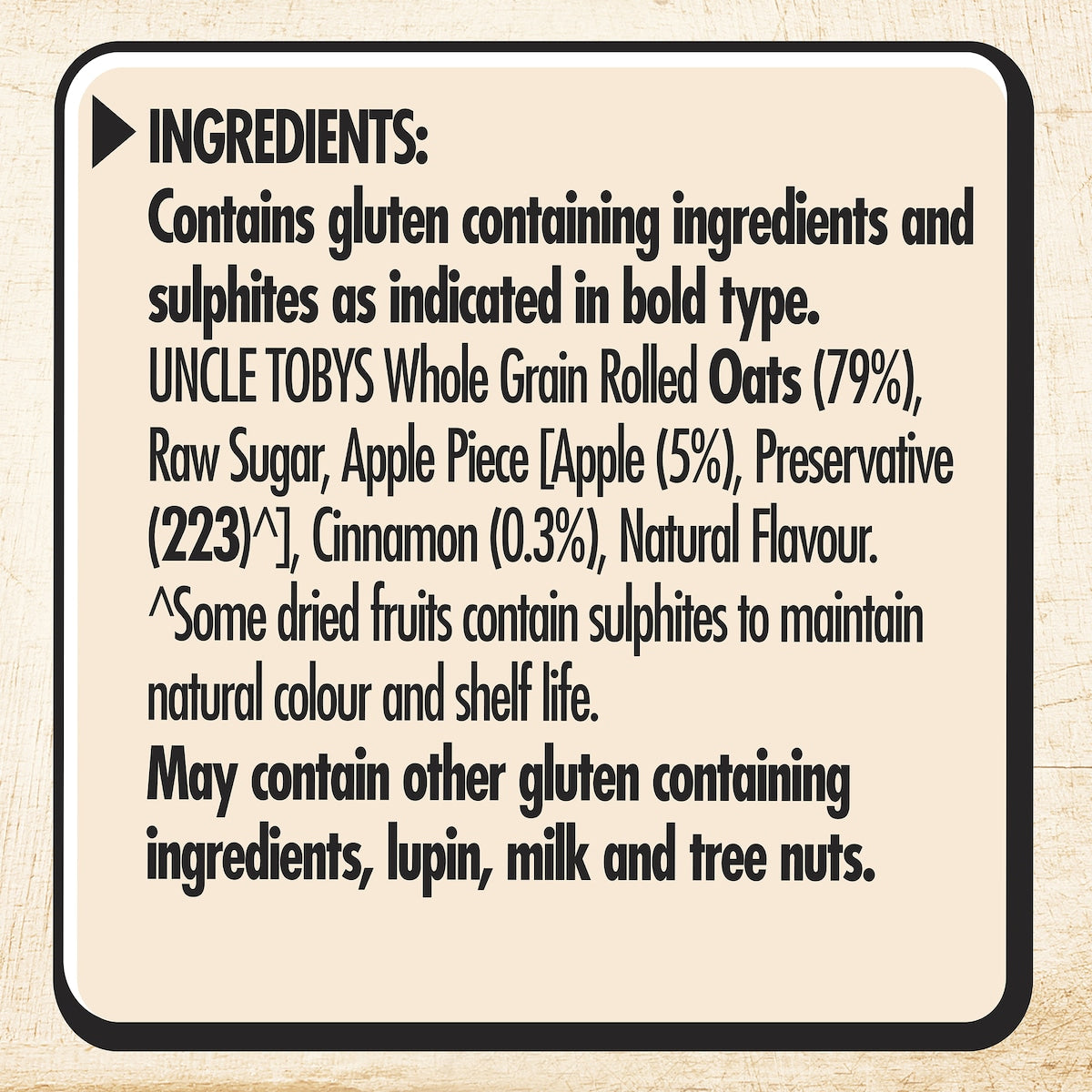 Uncle Tobys Oats Quick Sachets Apple & Cinnamon Porridge 350g