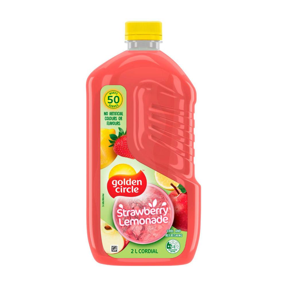 Golden Circle Cordial Strawberry Lemonade - 2L