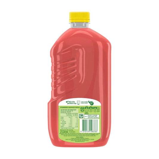 Golden Cire Cordial Strawberry Lemonade - 2L