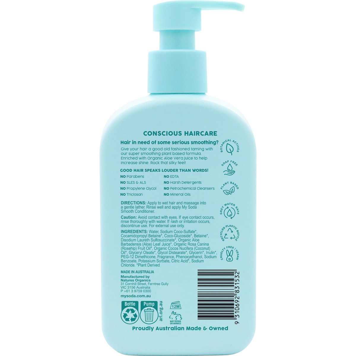 My Soda Smooth & Silky Shampoo For Frizz Prone Hair 350ml