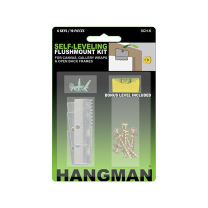 Hangman Flushmount Picture Hang Kit - 139 x 17 x 93mm - 6 Pack