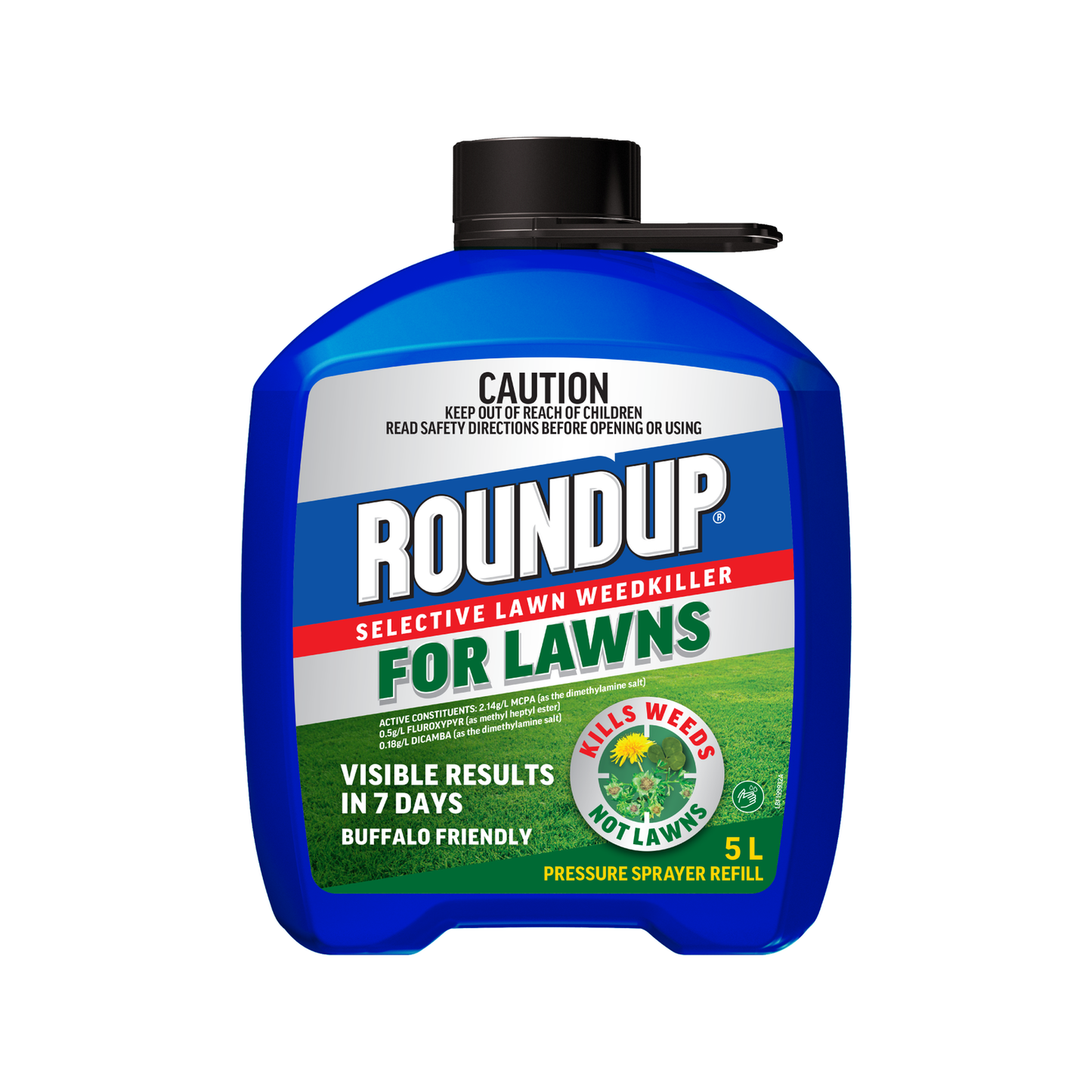 Roundup Ready To Use Pressure Sprayer Refill For Lawns - 5L