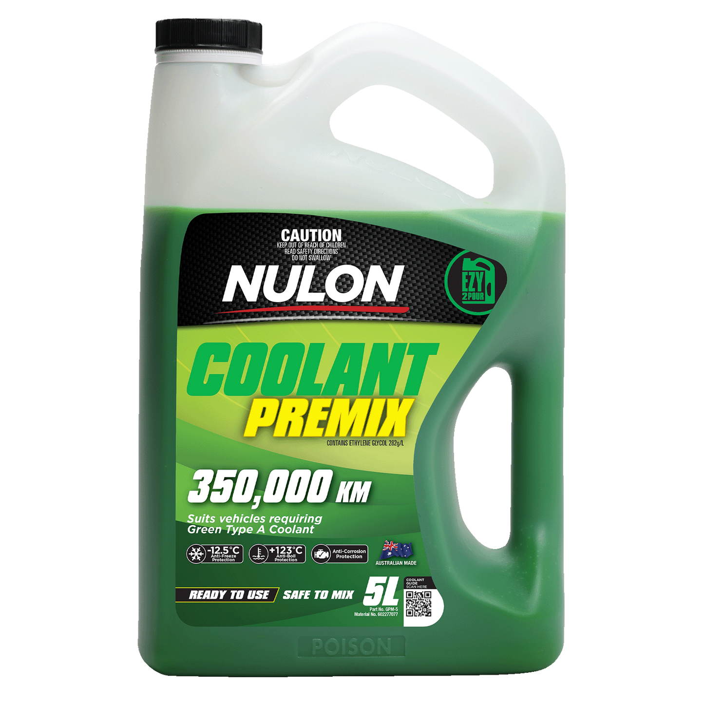 Nulon Green Coolant Premix - Type A - 5L