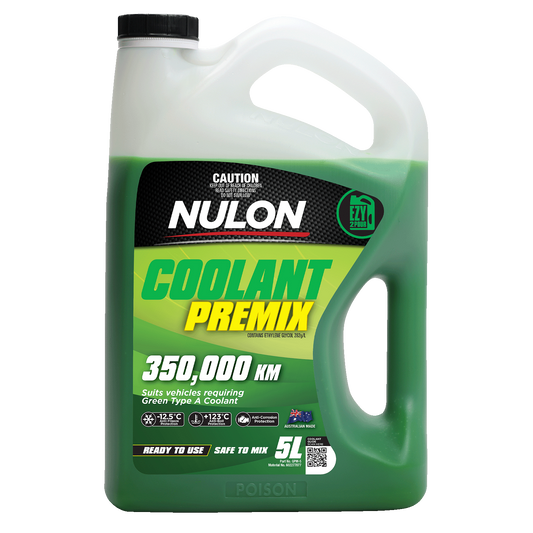 Nulon Green Coolant Premix - Type A - 5L