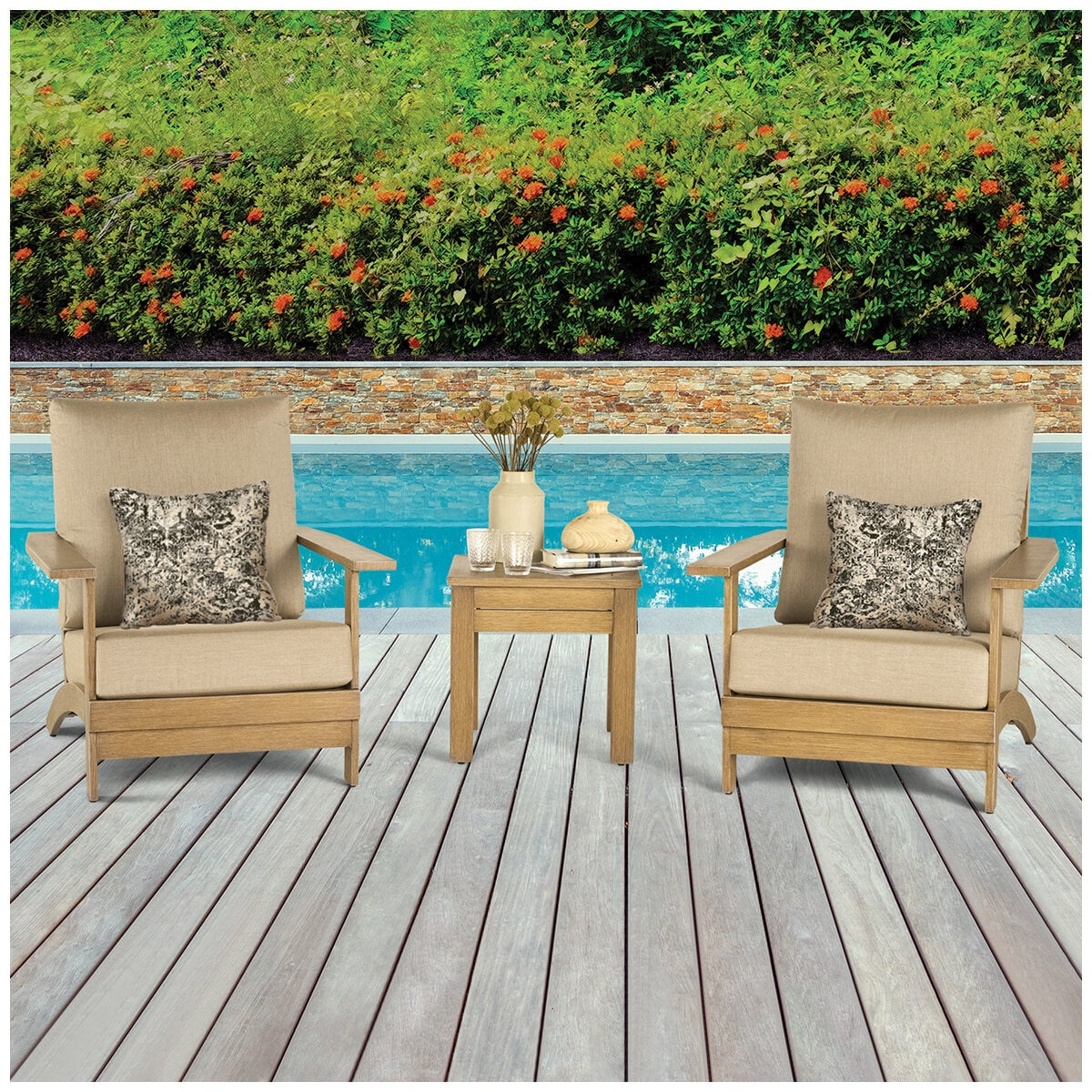 Atleisure Westerly Seating 3 Piece Set Ash