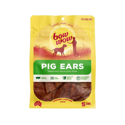 Bow Wow Pigs Ears Dog Treats - 5 pack