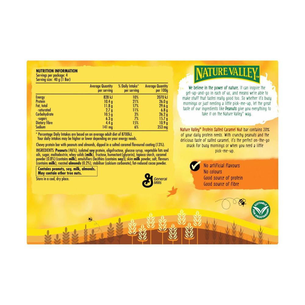 Nature Valley Protein Bar Salted Caramel Nut - 160g