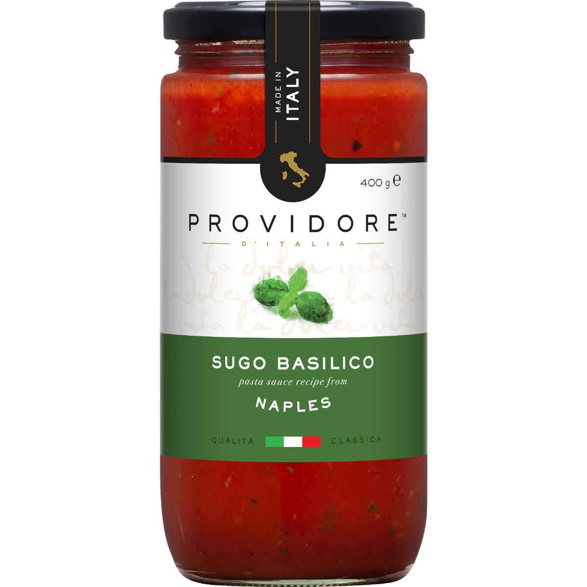Providore Premium Sugo Basilico Pasta Sauce 400g