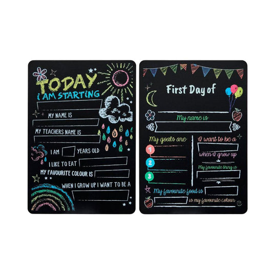 A4 Size First Day Of School Blackboard - 1 Each