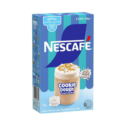 Nescafe Cookie Dough Iced Latte Coffee Sachets 8 Pack - 120g