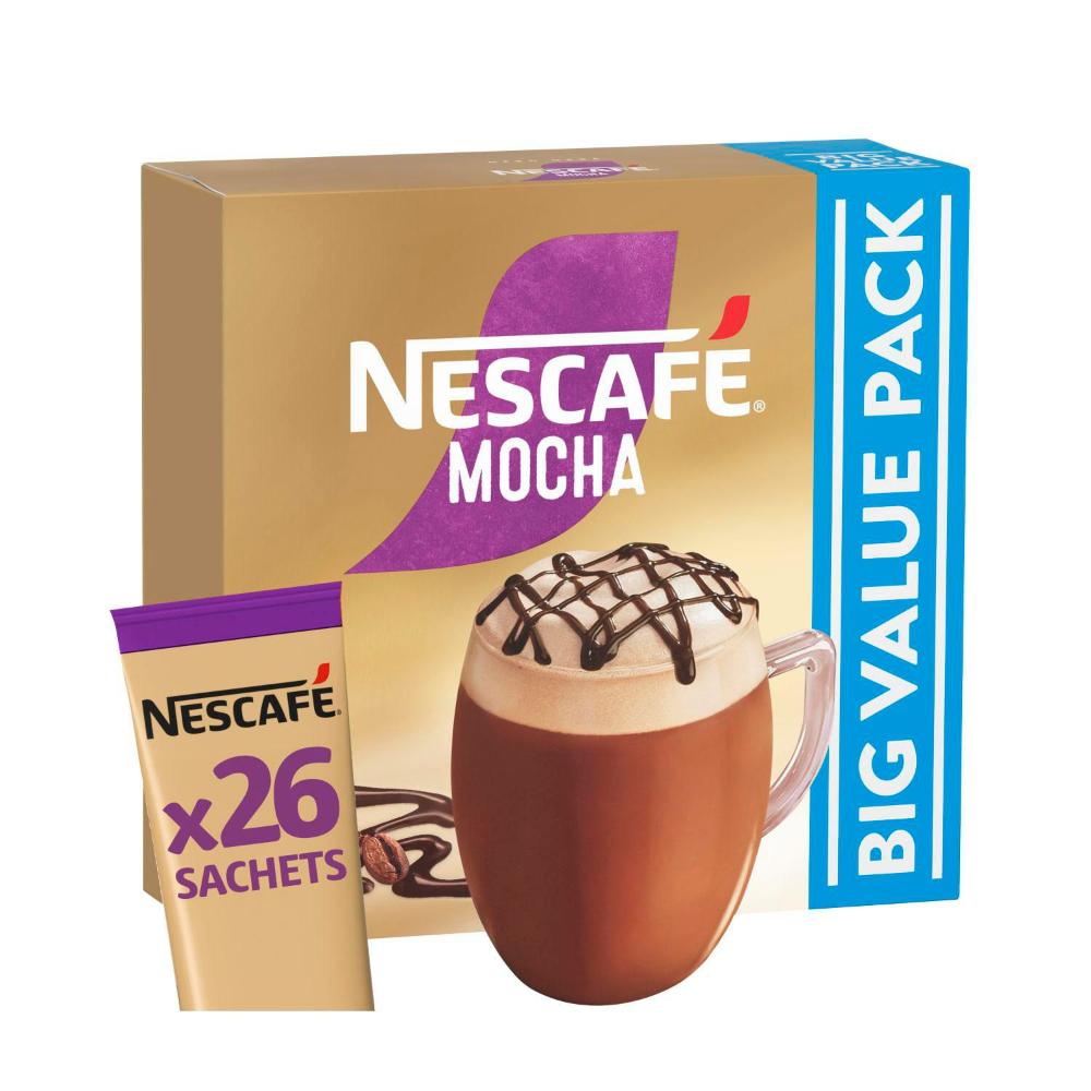 Nescafe Mocha Coffee Sachets - 26 Pack