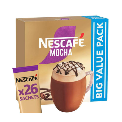 Nescafe Mocha Coffee Sachets - 26 Pack