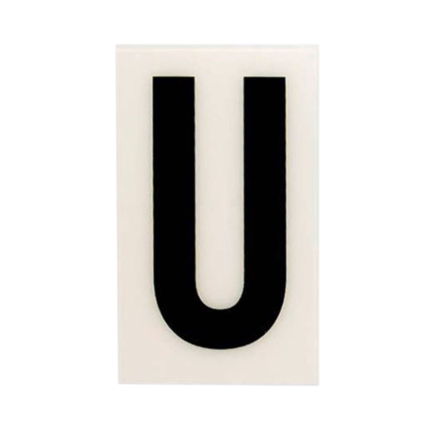Sandleford White Self Adhesive House Letter U - 60mm