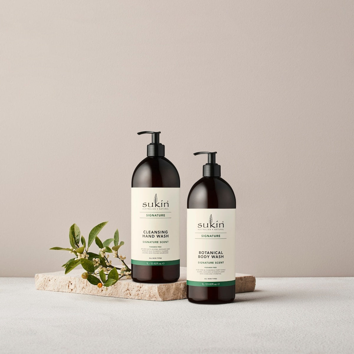 Sukin Signature Scent Botanical Body Wash Pump 1l