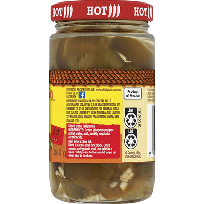 Old El Paso Green Jalapenos 250g