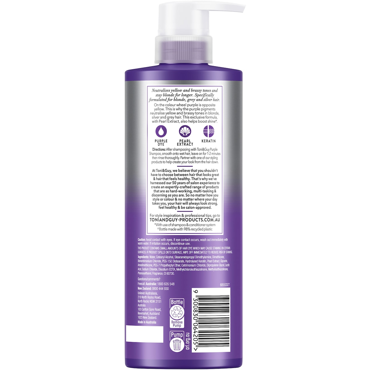Toni & Guy Purple Conditioner 600ml