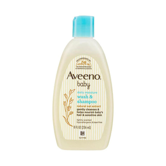 Aveeno Baby Daily Moisture Lightly Scented Sensitive Wash & Shampoo - 236mL