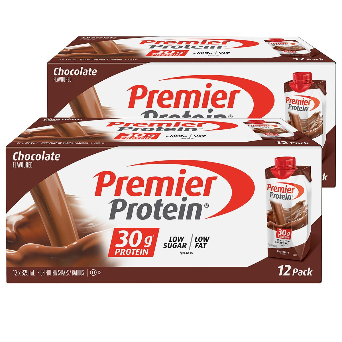Premier Protein Chocolate Smooth Protein Shakes 24 x 325mL