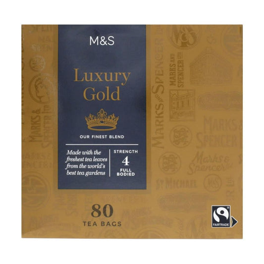 M&S 80 Luxury Gold Tea Bags - 250g