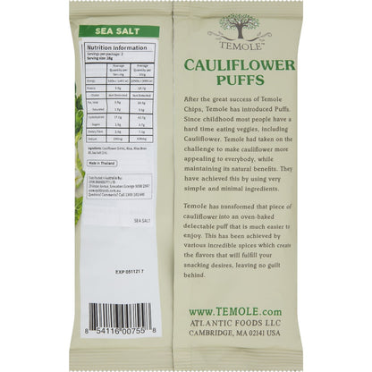 Temole Cauliflower Puffs Sea Salt 56g
