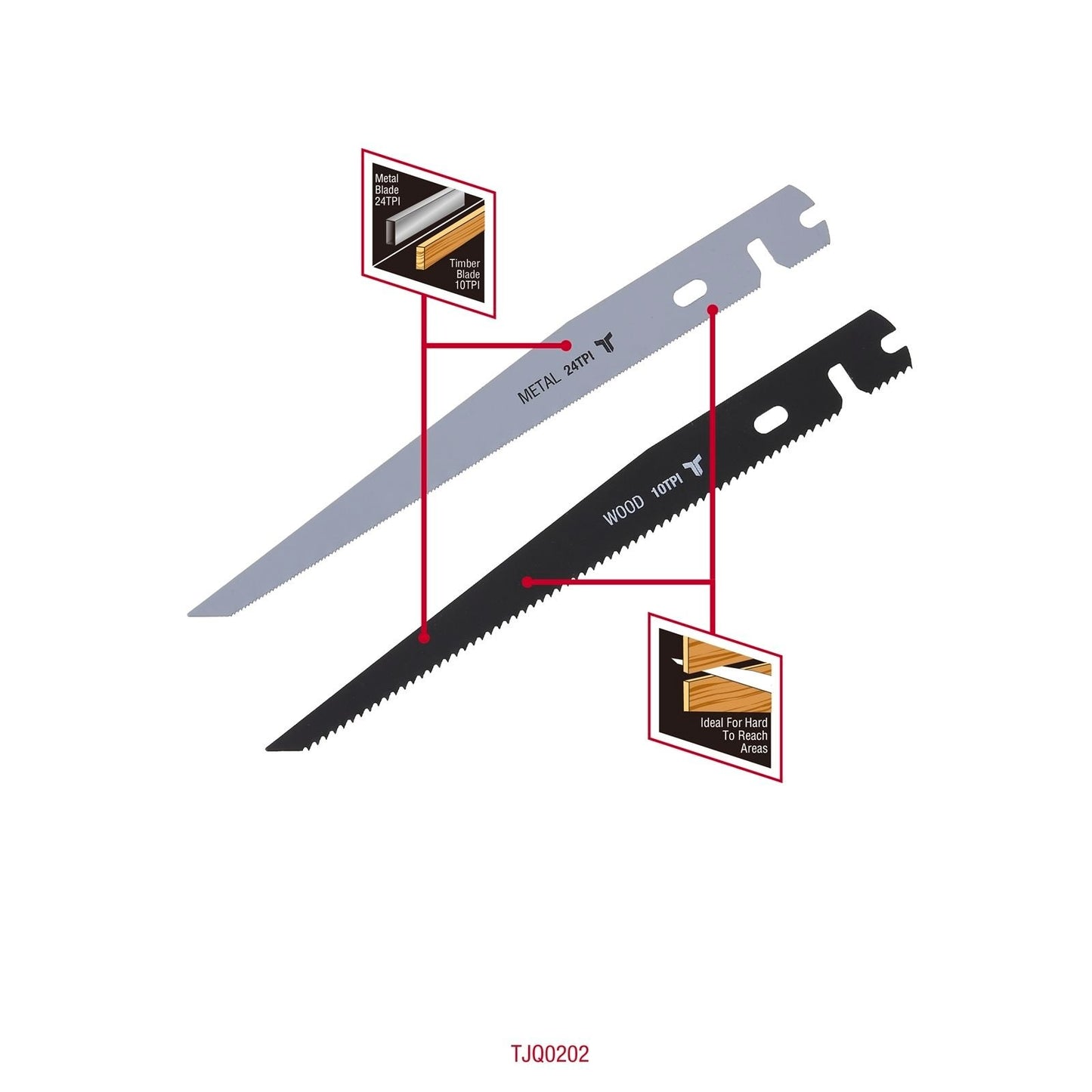 Trojan Compass Saw Blades - 170mm - 2 Pack