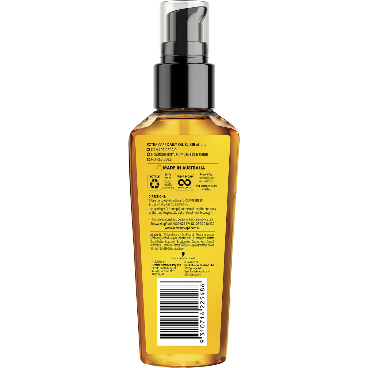 Schwarzkopf Extra Care Hair Repair Daily Oil Elixir 100ml