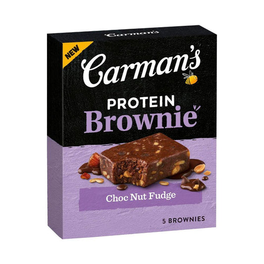 Carman's Protein Brownie Choc Nut Fudge 175g - 5 Pack