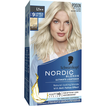 Schwarzkopf Nordic Blonde Hair Colour Bleach L1++ Ultimate Lightener Each