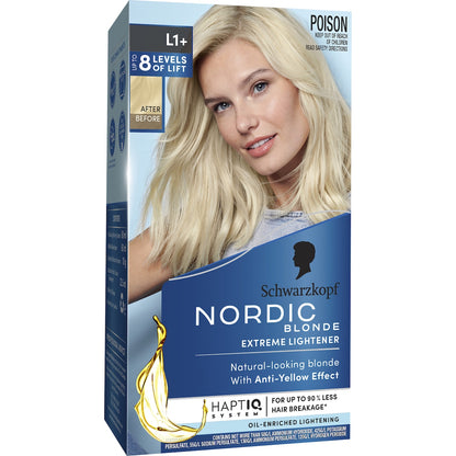 Schwarzkopf Nordic Blonde Hair Colour Bleach L1+ Extreme Lightener Each