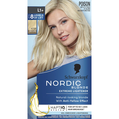 Schwarzkopf Nordic Blonde Hair Colour Bleach L1+ Extreme Lightener Each