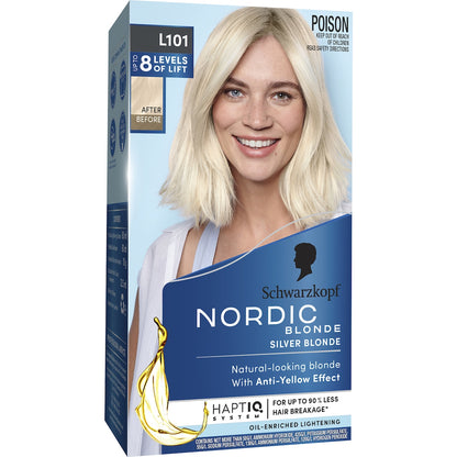 Schwarzkopf Nordic Blonde Hair Colour L101 Silver Blonde Each