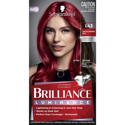 Schwarzkopf Brilliance Permanent Hair Colour Smouldering Red Each