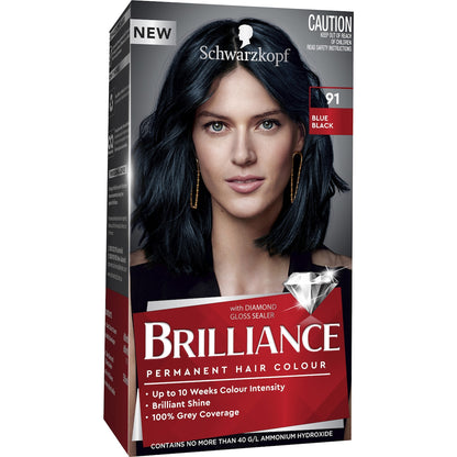 Schwarzkopf Brilliance Permanent Hair Colour Blue Black Each