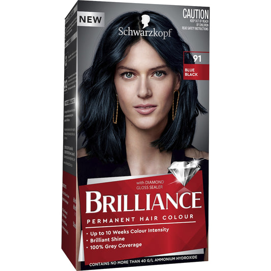 Schwarzkopf Brilliance Permanent Hair Colour Blue Black Each