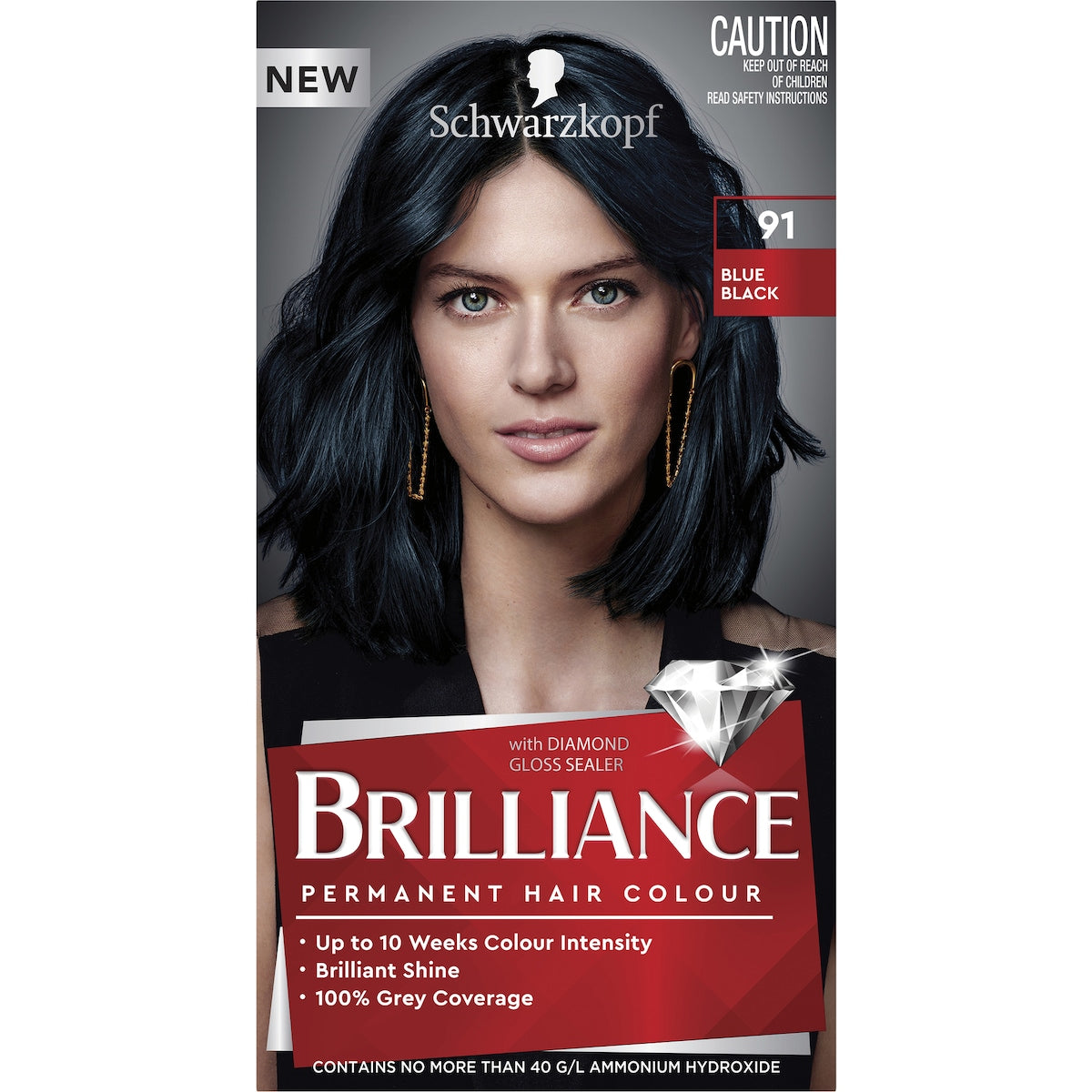 Schwarzkopf Brilliance Permanent Hair Colour Blue Black Each