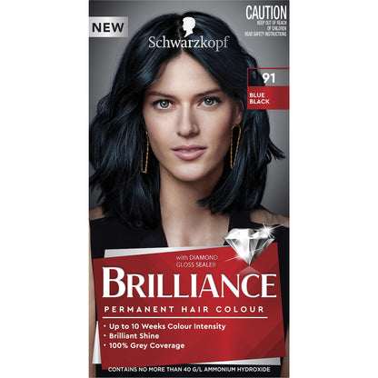 Schwarzkopf Brilliance Permanent Hair Colour Blue Black Each