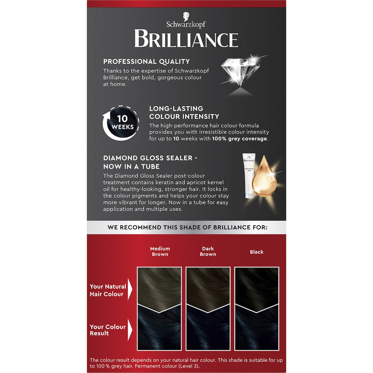 Schwarzkopf Brilliance Permanent Hair Colour Blue Black Each