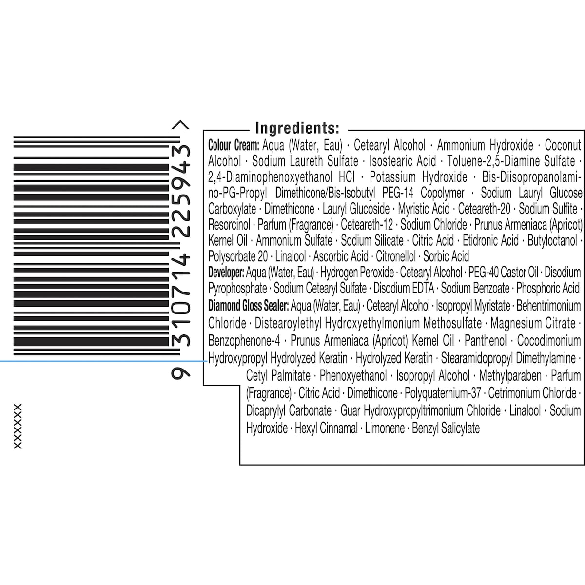 Schwarzkopf Brilliance Permanent Hair Colour Blue Black Each