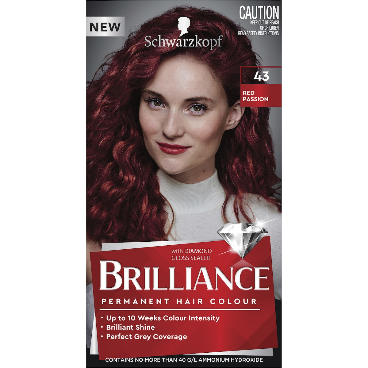 Schwarzkopf Brilliance Permanent Hair Colour Red Passion Each