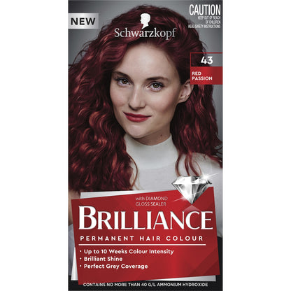 Schwarzkopf Brilliance Permanent Hair Colour Red Passion Each