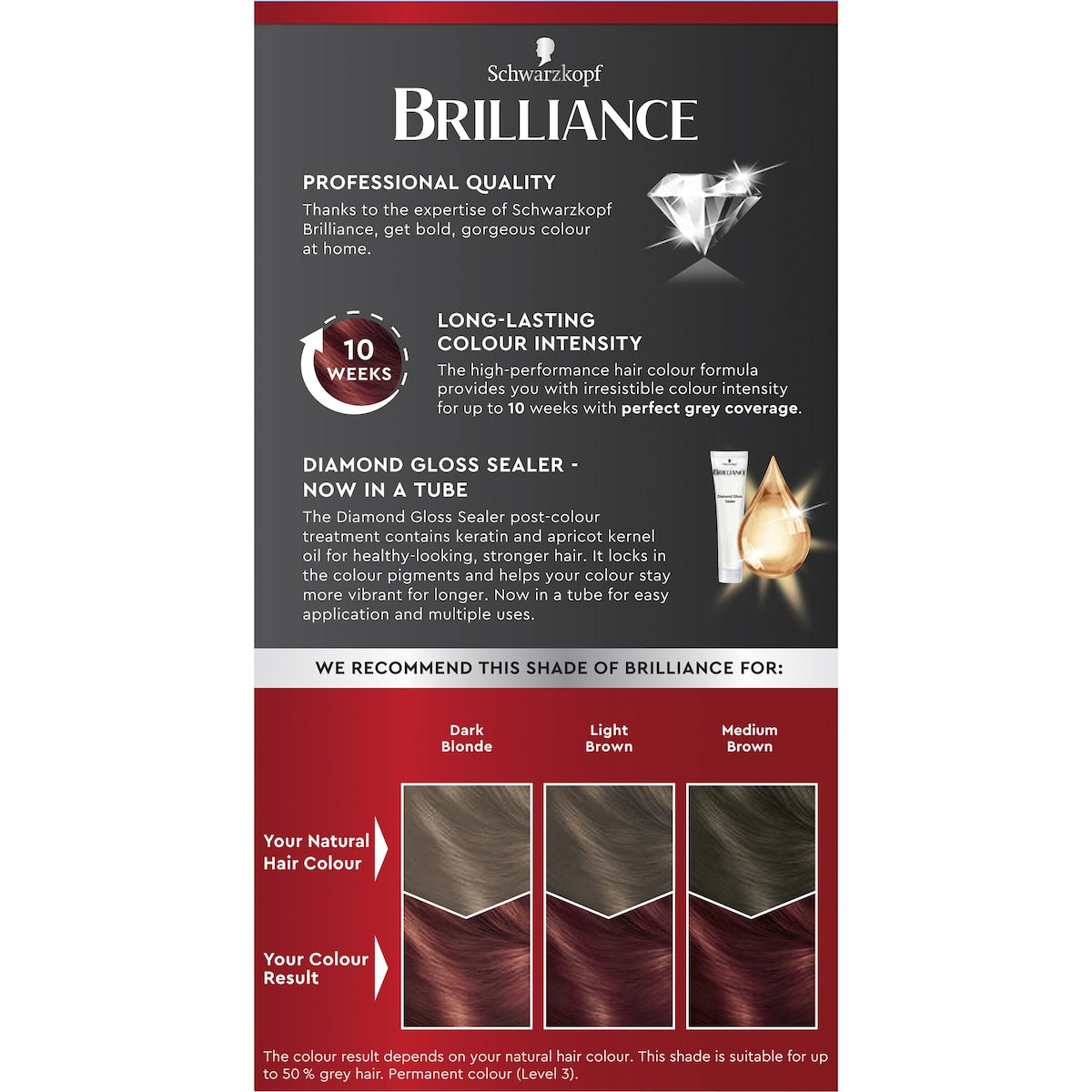 Schwarzkopf Brilliance Permanent Hair Colour Red Passion Each