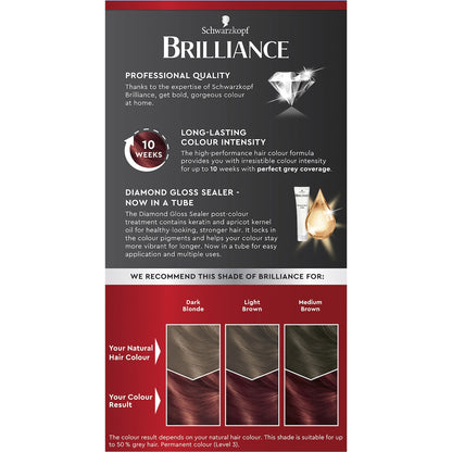 Schwarzkopf Brilliance Permanent Hair Colour Red Passion Each