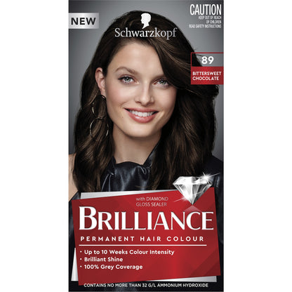 Schwarzkopf Brilliance Permanent Hair Colour Bittersweet Chocolate Each