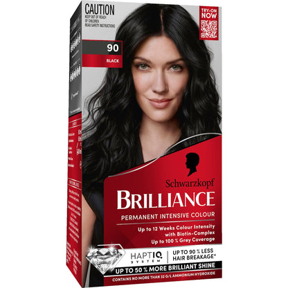 Schwarzkopf Brilliance Permanent Hair Colour Black Each
