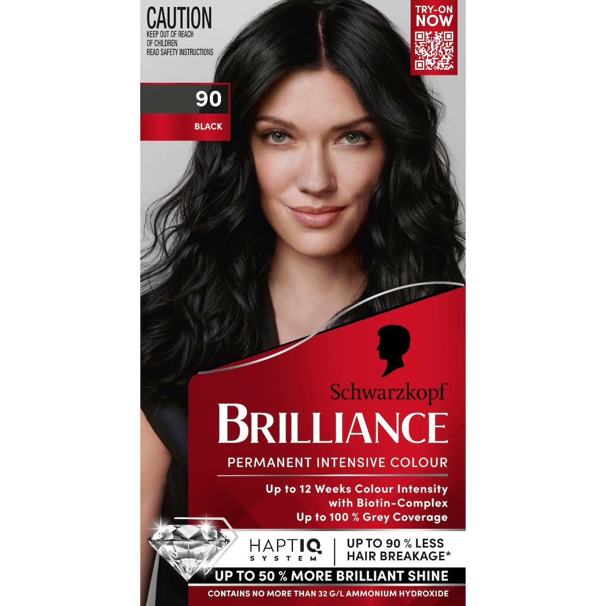 Schwarzkopf Brilliance Permanent Hair Colour Black Each