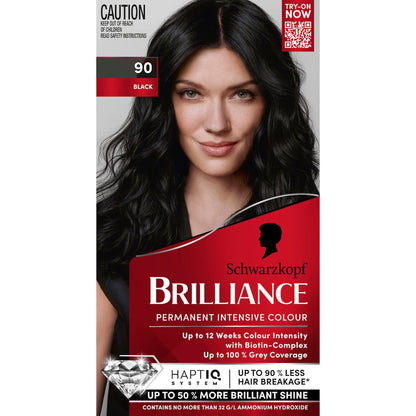 Schwarzkopf Brilliance Permanent Hair Colour Black Each