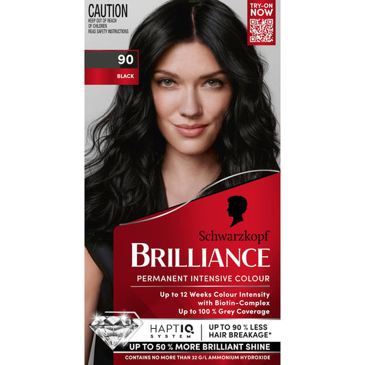 Schwarzkopf Brilliance Permanent Hair Colour Black Each